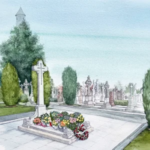 Michael Collin’s grave, Dublin